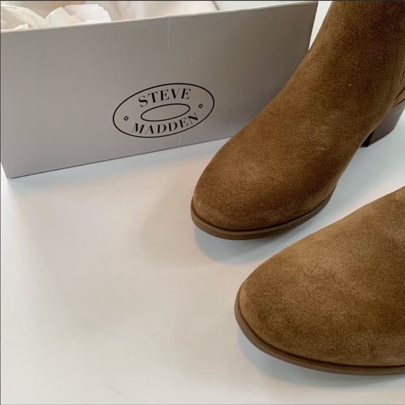 Steve Madden Dover Cognac Suede Chelsea Boot 7.5 - Picture 7 of 9